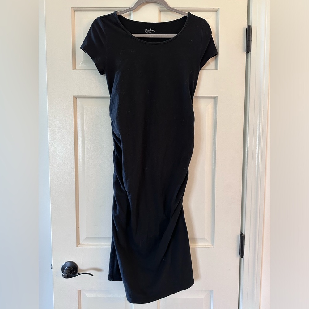 Fitted Black Maternity Dress